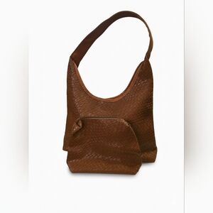 Woven Brown Women's Boho Bag Set Includes Makeup Bag New Never used.